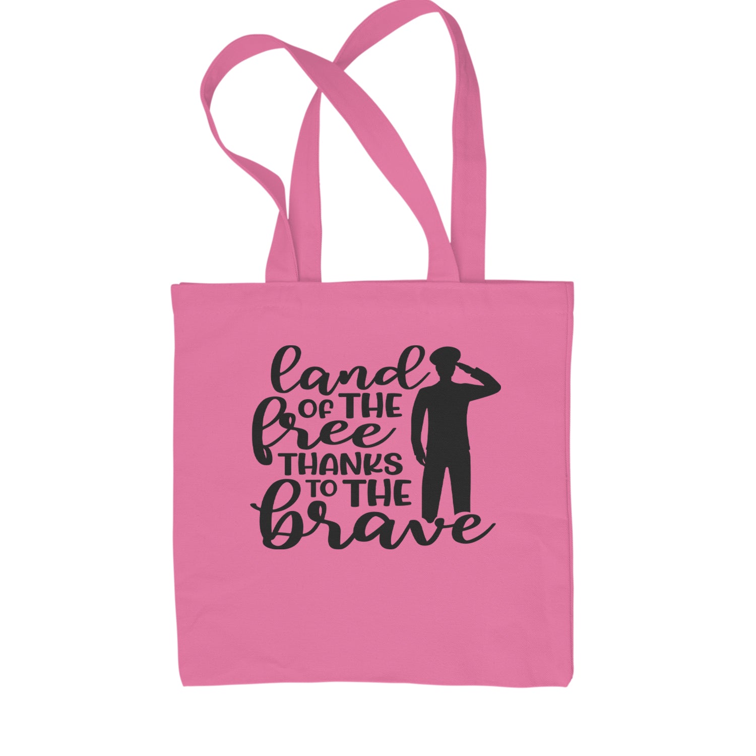 Land Of The Free Thanks To The Brave Veterans Shopping Tote Bag Natural