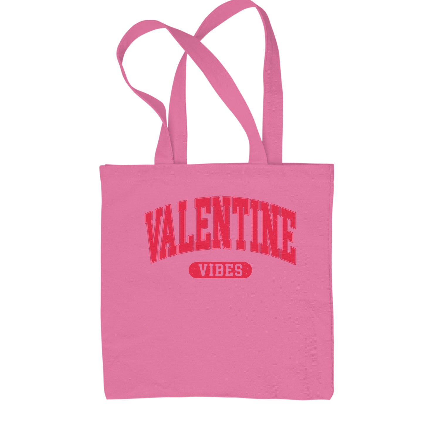 Valentines Vibes Shopping Tote Bag Pink