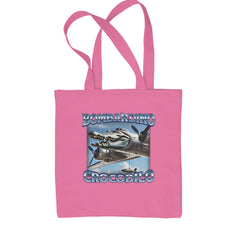 Bombardino Crocodilo Brainrot Shopping Tote Bag Pink