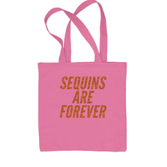 Sequins Are Forever Retro Glam Shopping Tote Bag Pink