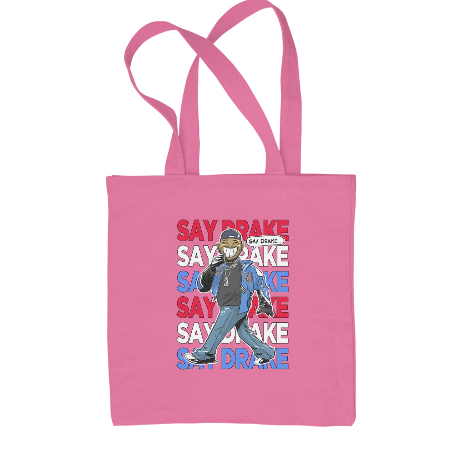 Say Drake Smiling Meme Mustard Shopping Tote Bag Pink