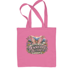 Forever Our Tennessee Butterfly Dolly Shopping Tote Bag Pink