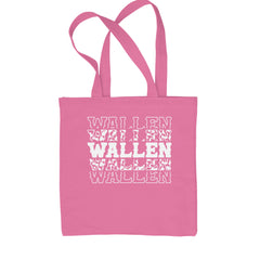 Wallen Country Music Western Shopping Tote Bag Pink
