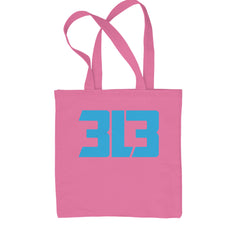 3L3 From The 313 Detroit Football Shopping Tote Bag Pink