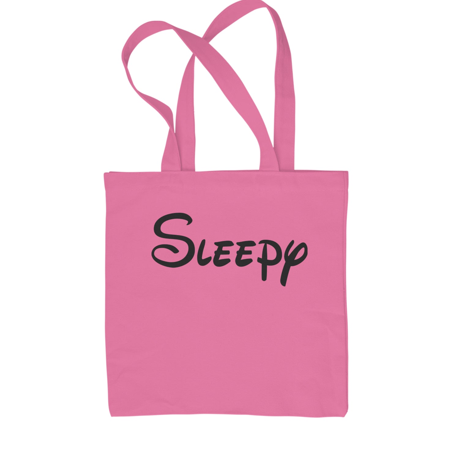 Sleepy - 7 Dwarfs Costume Shopping Tote Bag Pink