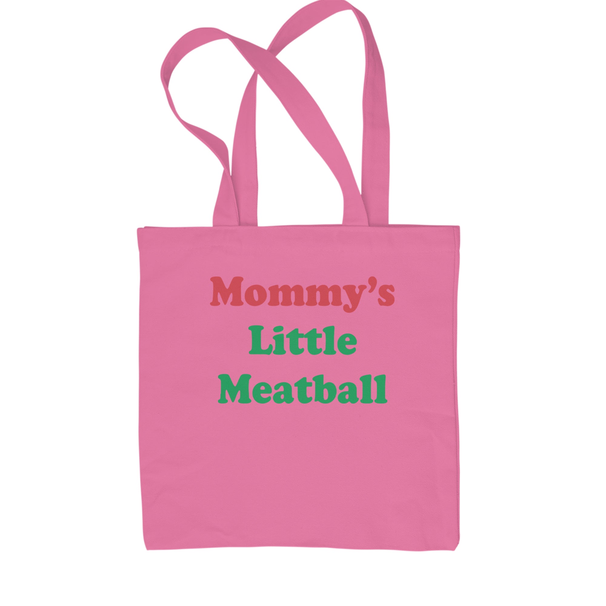 Mommy's Little Meatball Love Island Shopping Tote Bag Pink