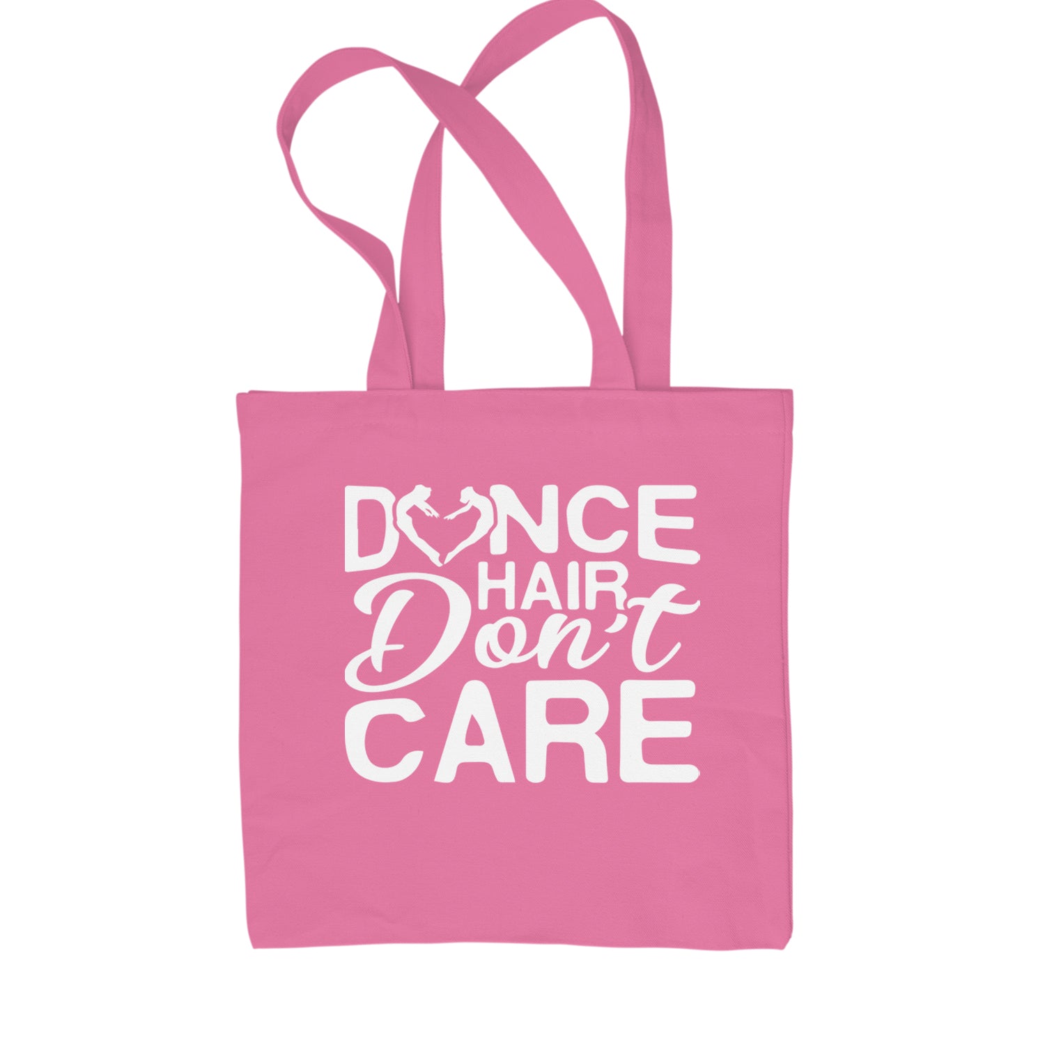 Dance Hair Don't Care Shopping Tote Bag Pink