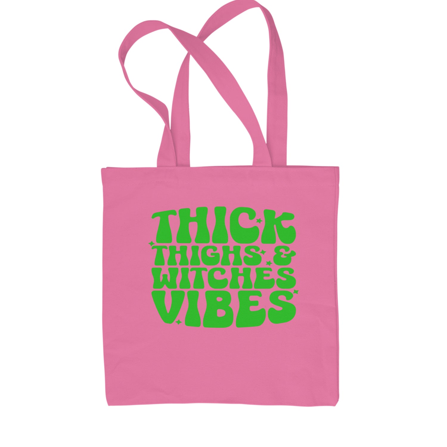 Thick Thighs And Witches Vibes Shopping Tote Bag Pink