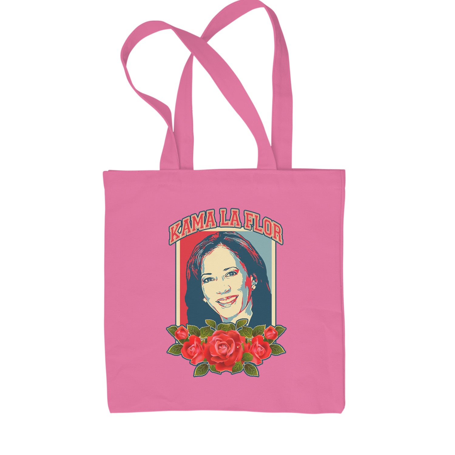 Kama La Flor Kamala Como La Flor Shopping Tote Bag Pink