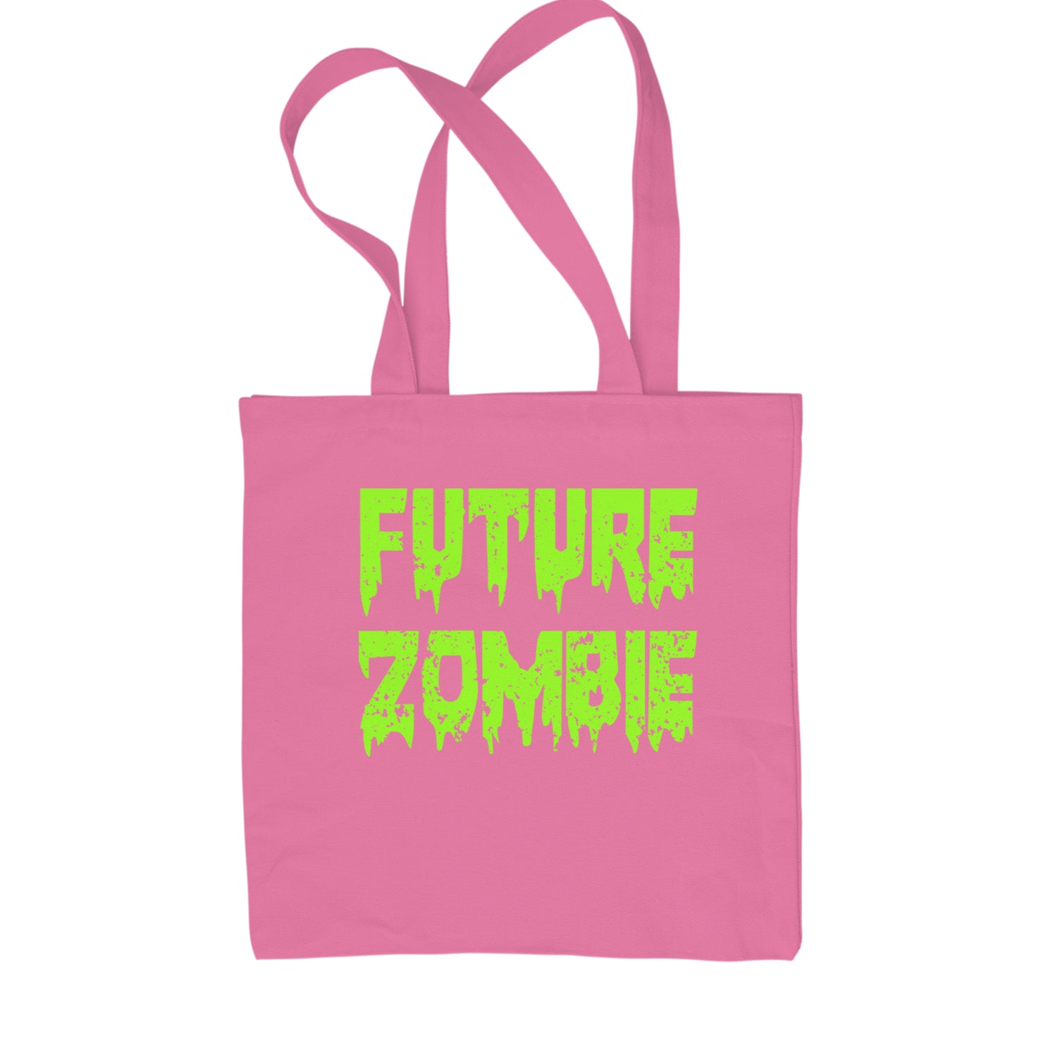 Future Zombie Horror Shopping Tote Bag Pink