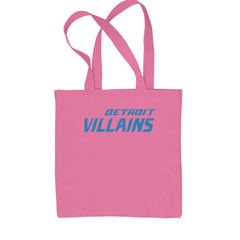 Detroit Villains Grit Football Shopping Tote Bag Pink