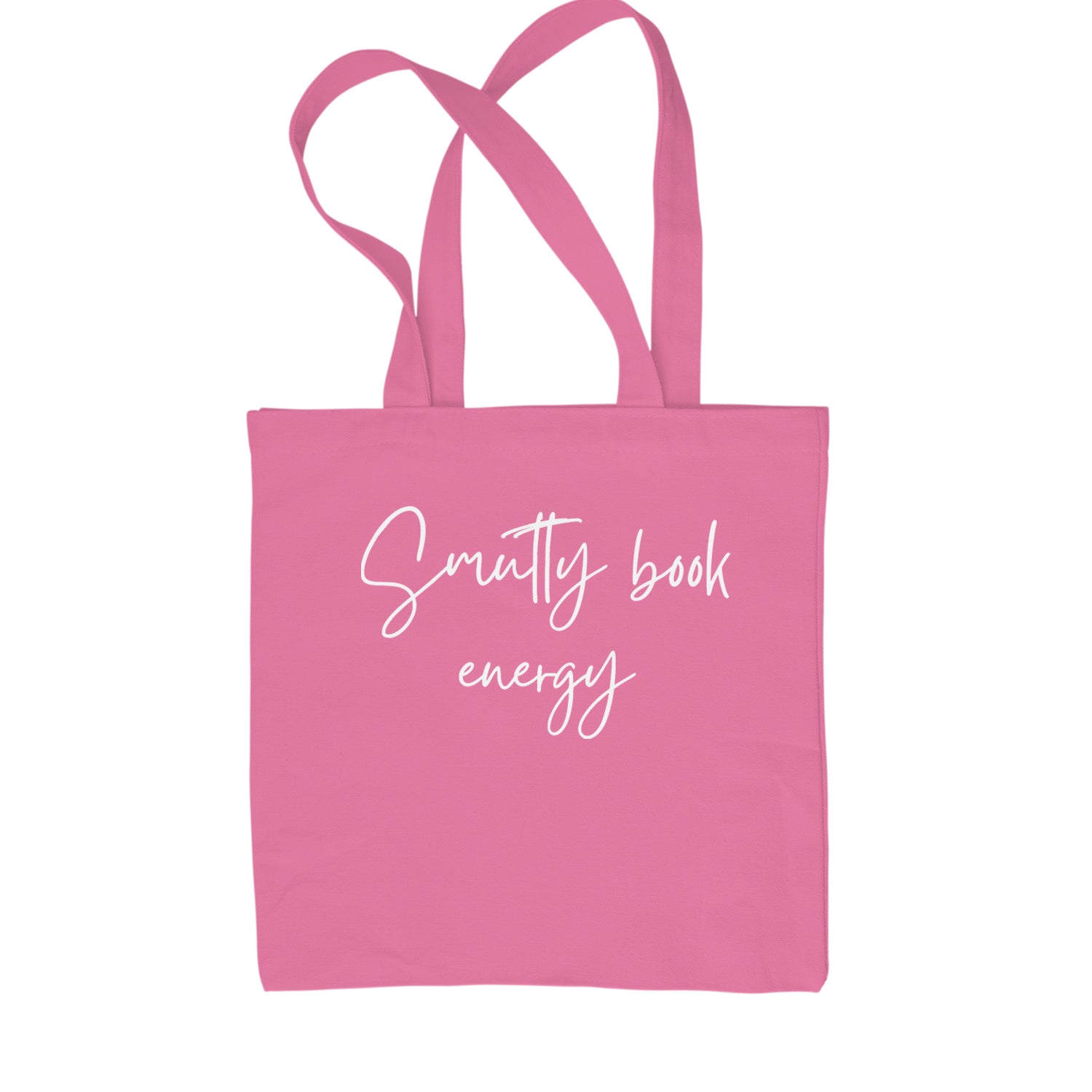 Smutty Book Energy Romantasy Shopping Tote Bag Pink