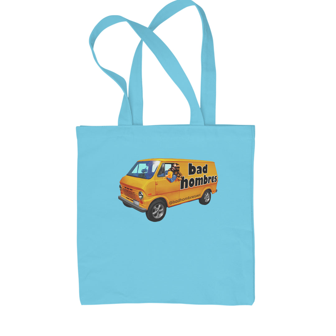 Bad Hombres Van West Chester Band Shopping Tote Bag Sky Blue