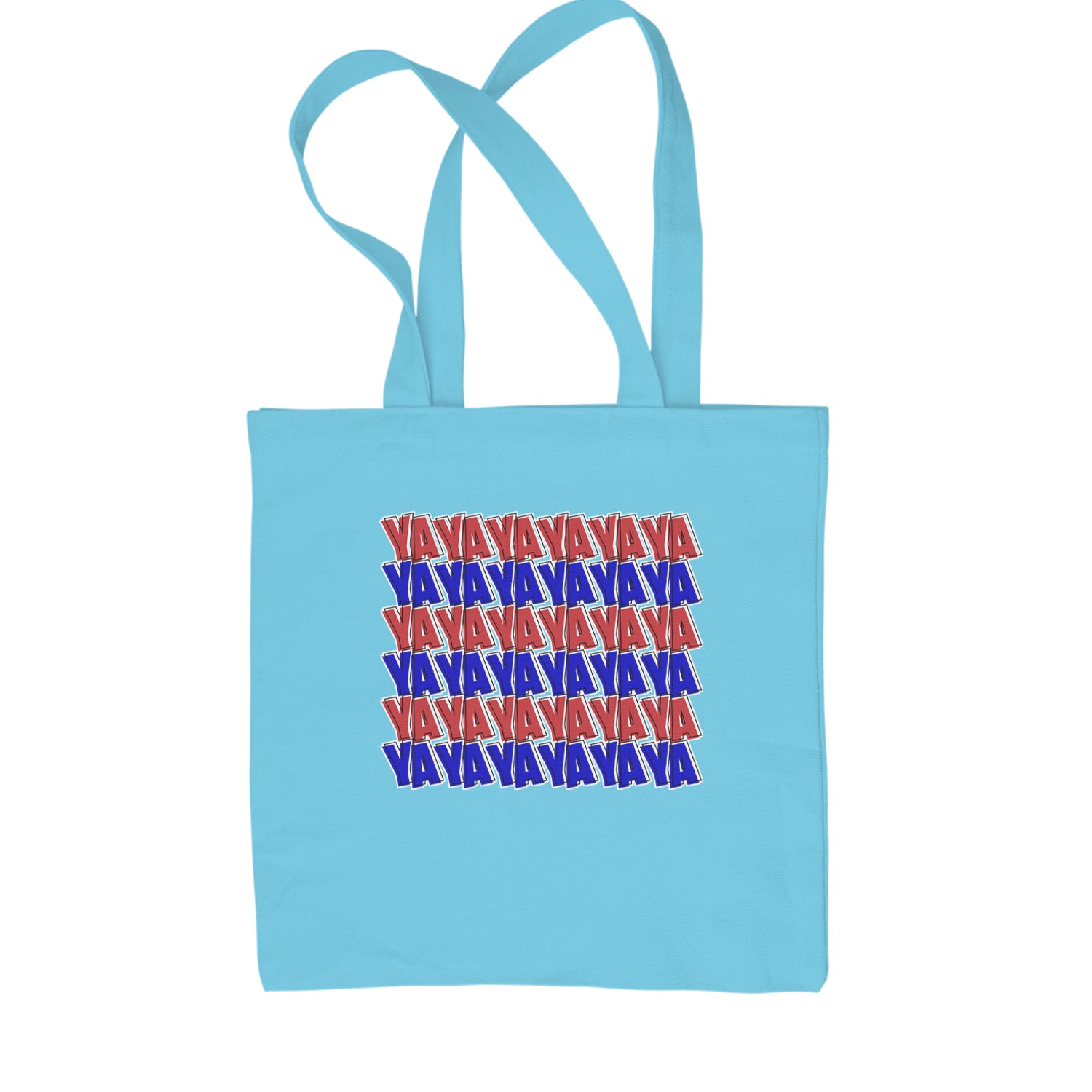 YaYaYa YaYa Cowboy Shopping Tote Bag Sky Blue