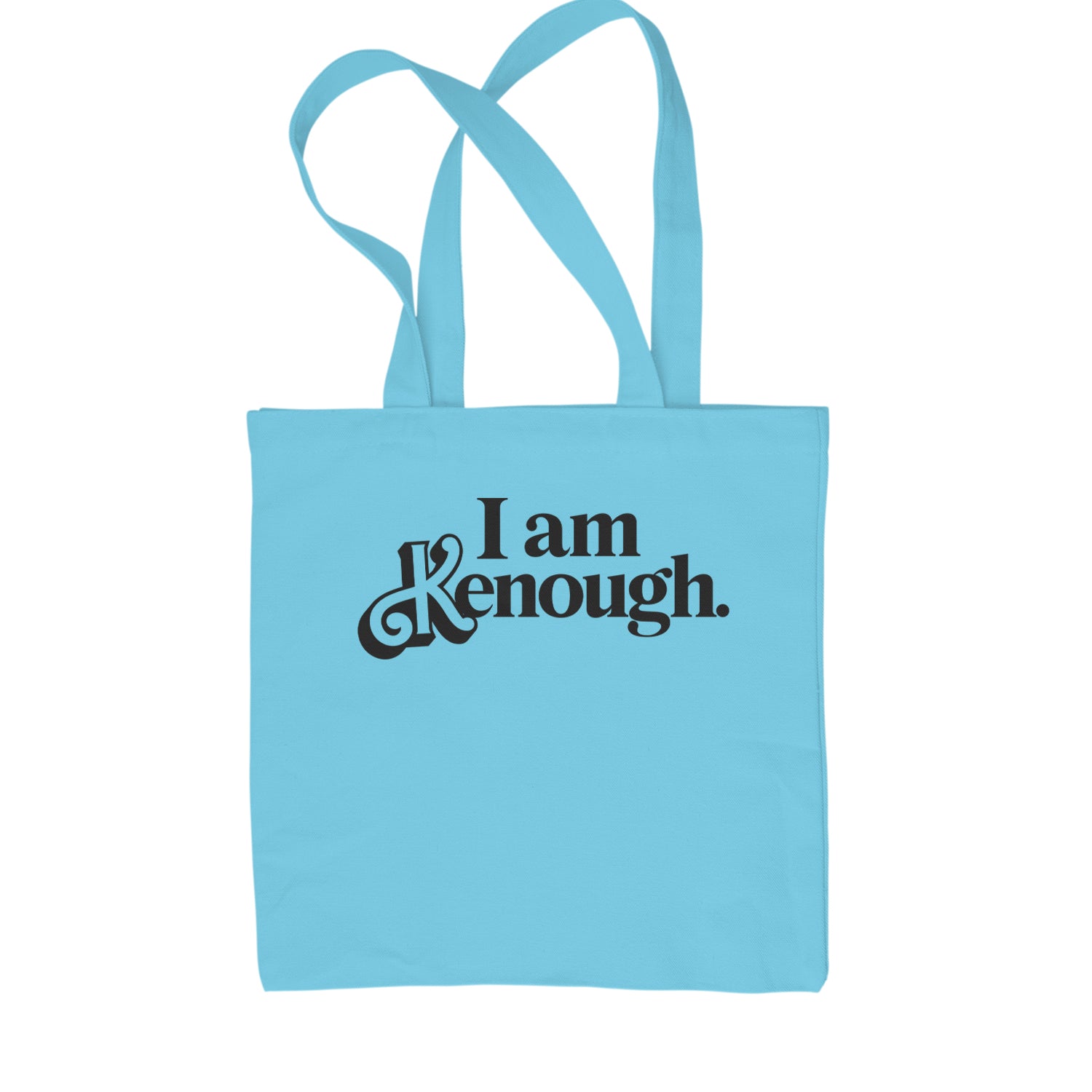 I Am Kenough Barbenheimer Shopping Tote Bag Sky Blue