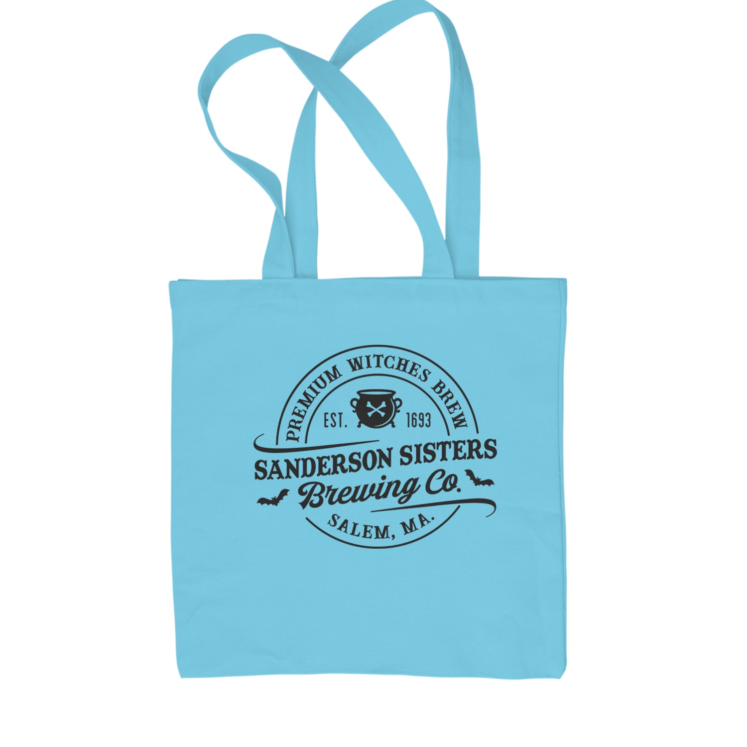 Sanderson Sisters Brewing Company Witches Brew Shopping Tote Bag Sky Blue