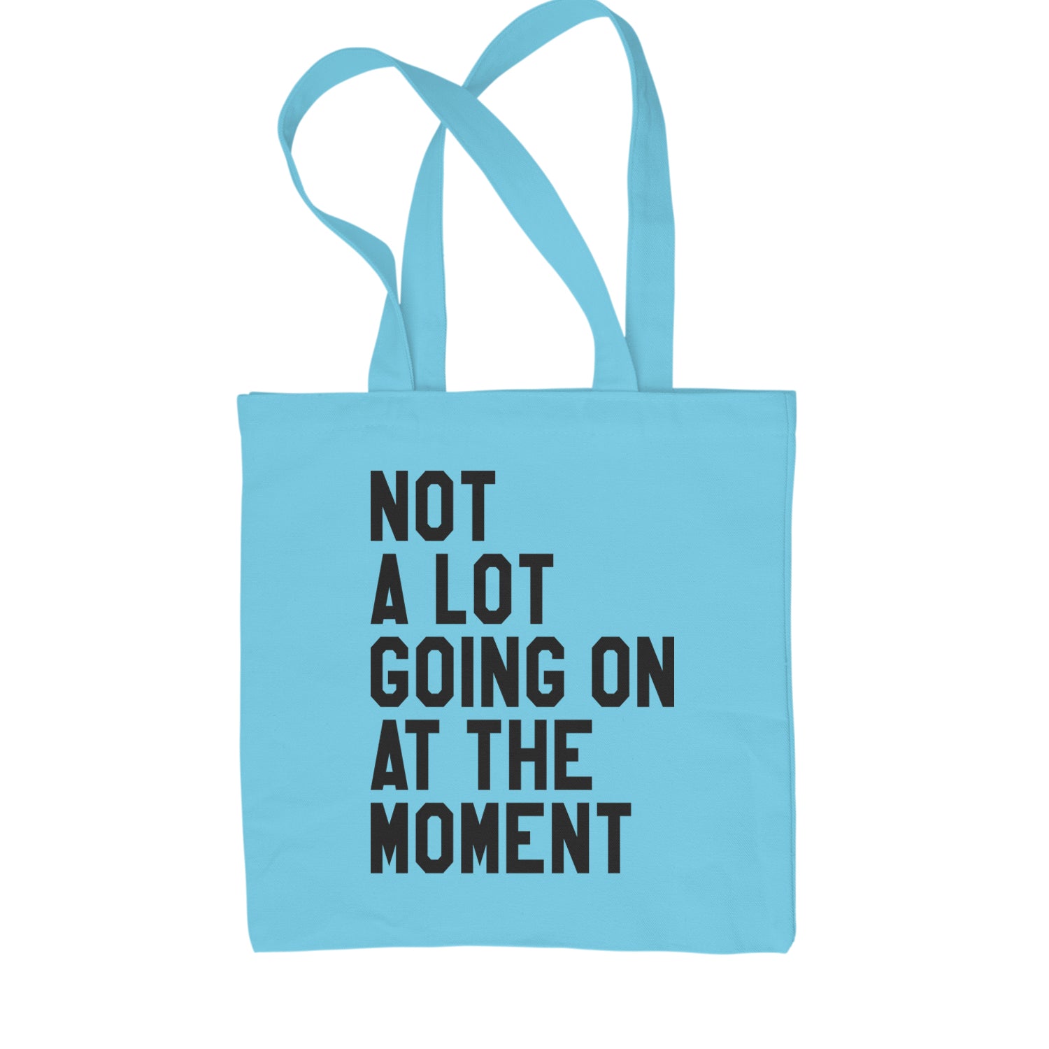 NOT A Lot Going On At The Moment Feeling 22 TTPD Shopping Tote Bag Sky Blue