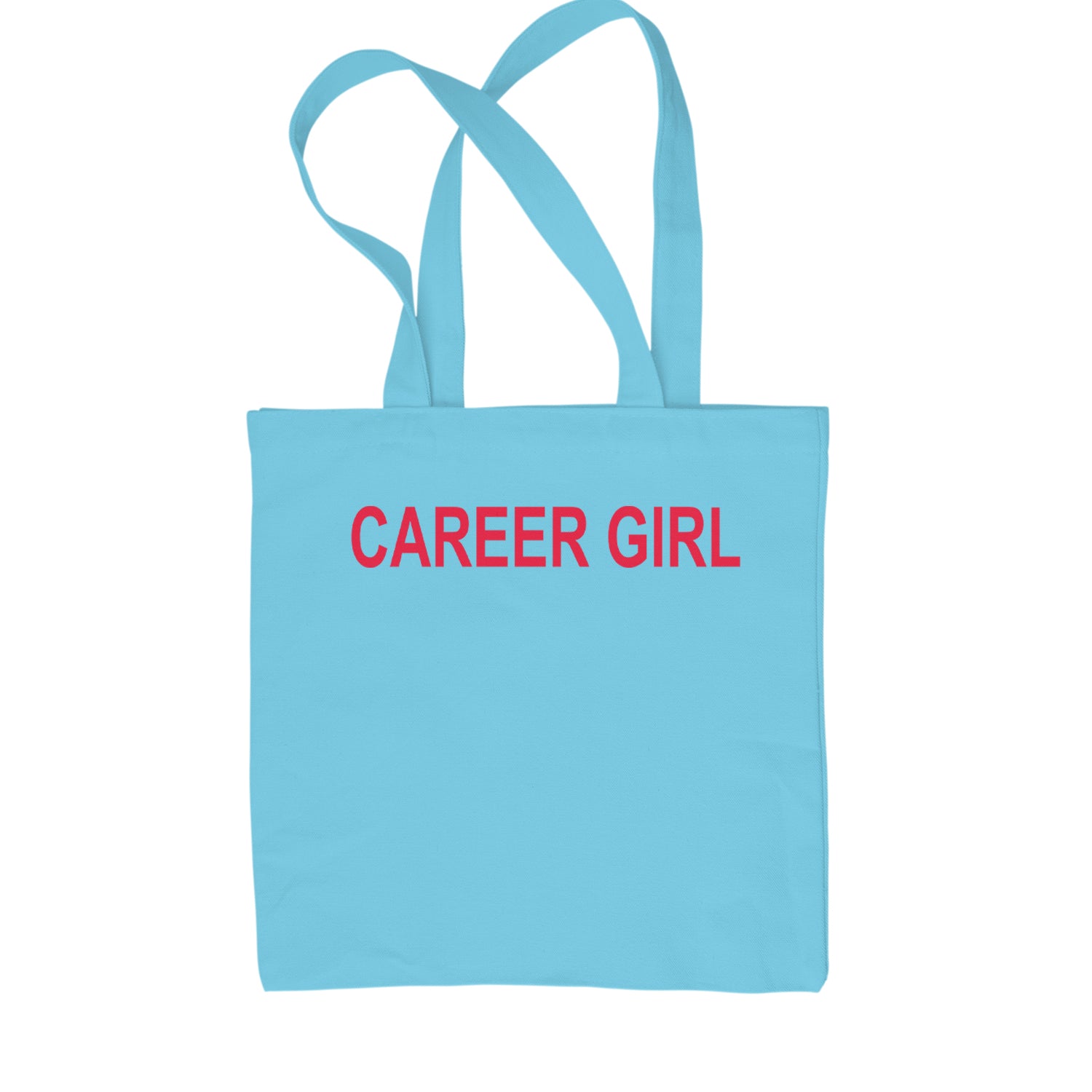 Career Girl Trendsetter Statement Shopping Tote Bag Sky Blue