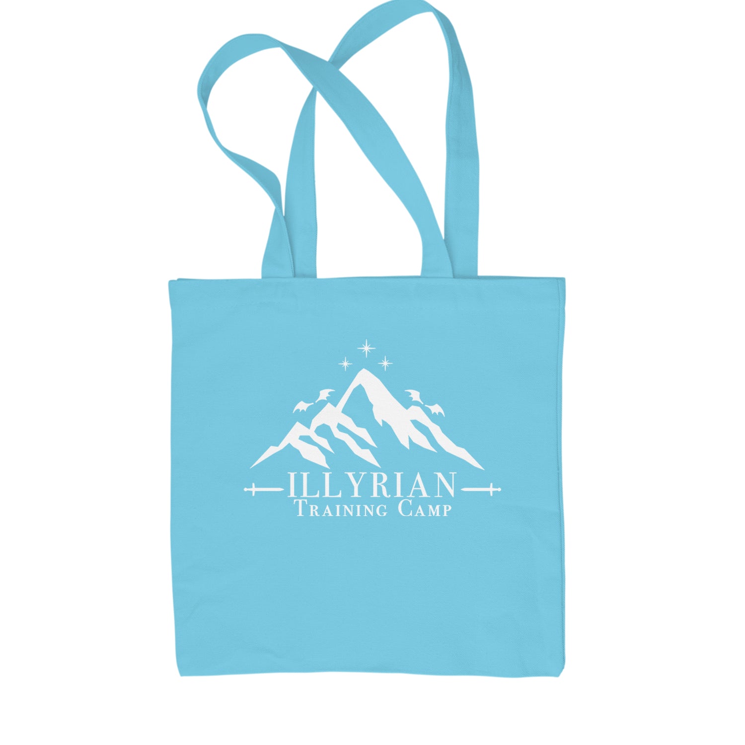 Illyrian Training Camp Night Court Shopping Tote Bag Sky Blue