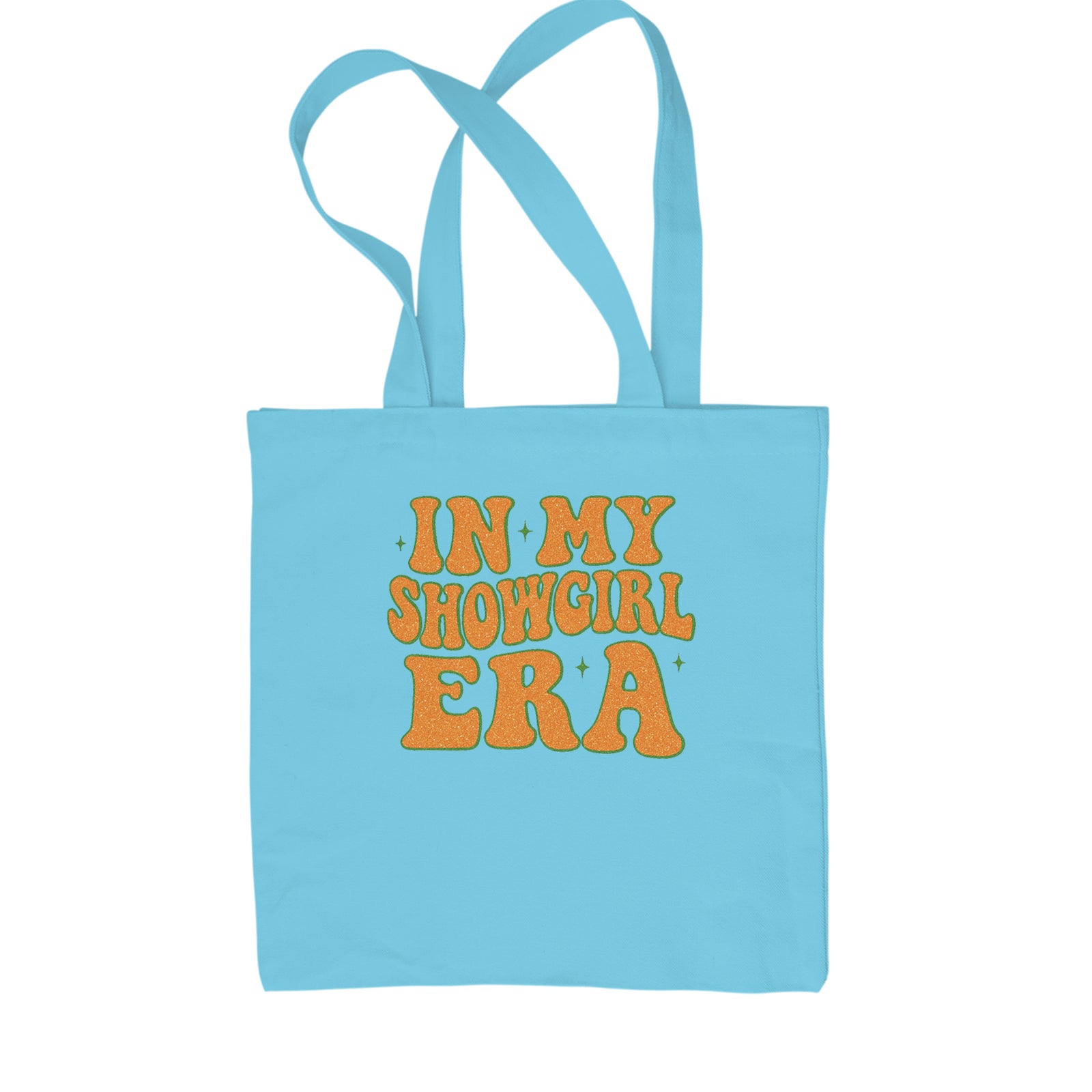 In My Showgirl Era Retro Shopping Tote Bag Sky Blue