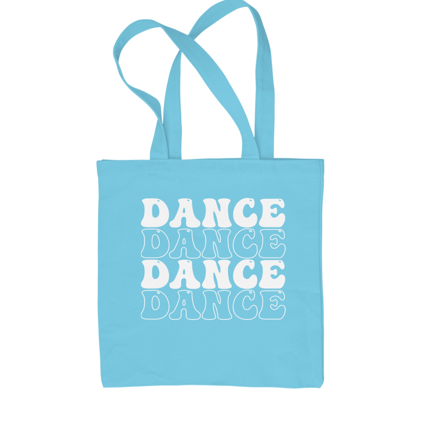 Dance Dance Dance Dance Shopping Tote Bag Sky Blue