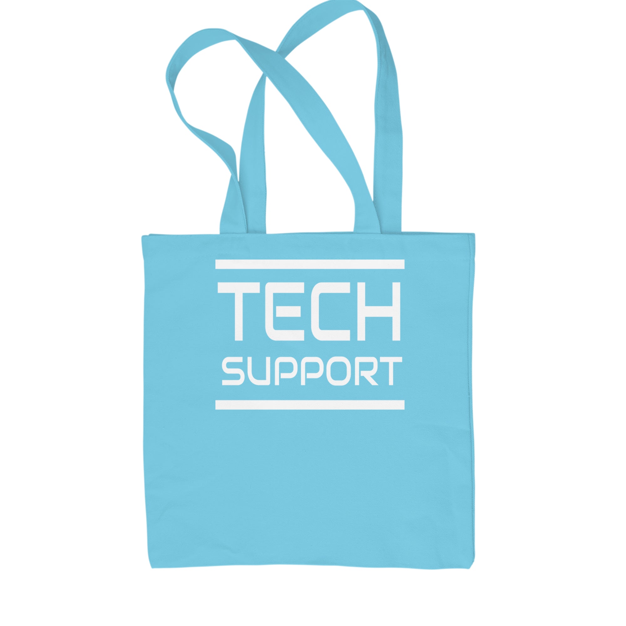 Tech Support Technologist IT Shopping Tote Bag Sky Blue