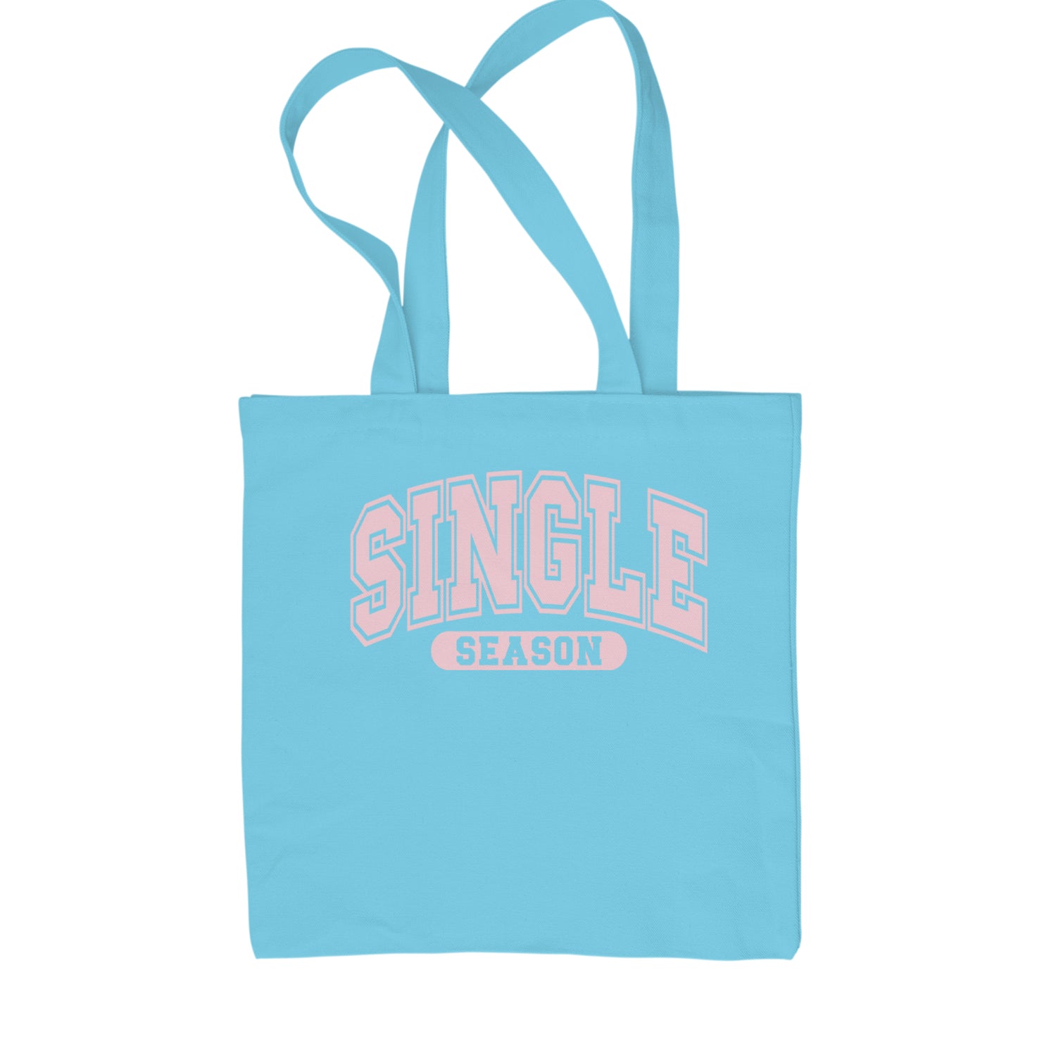 Single Season Valentine's Day Shopping Tote Bag Sky Blue