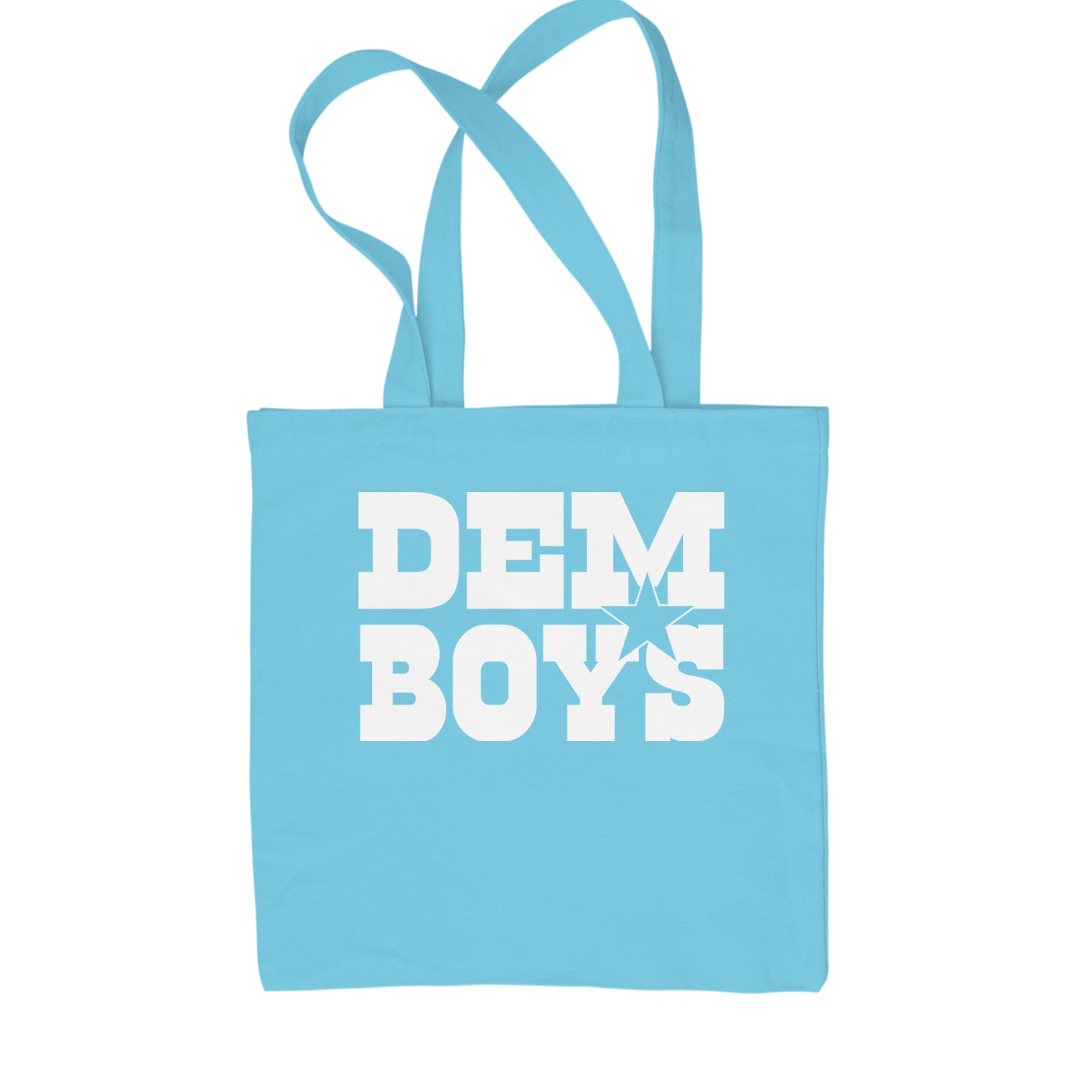 Dem Boys Dallas Football Shopping Tote Bag Sky Blue