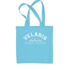 Velaris Night Court Squad Starfall Shopping Tote Bag Sky Blue