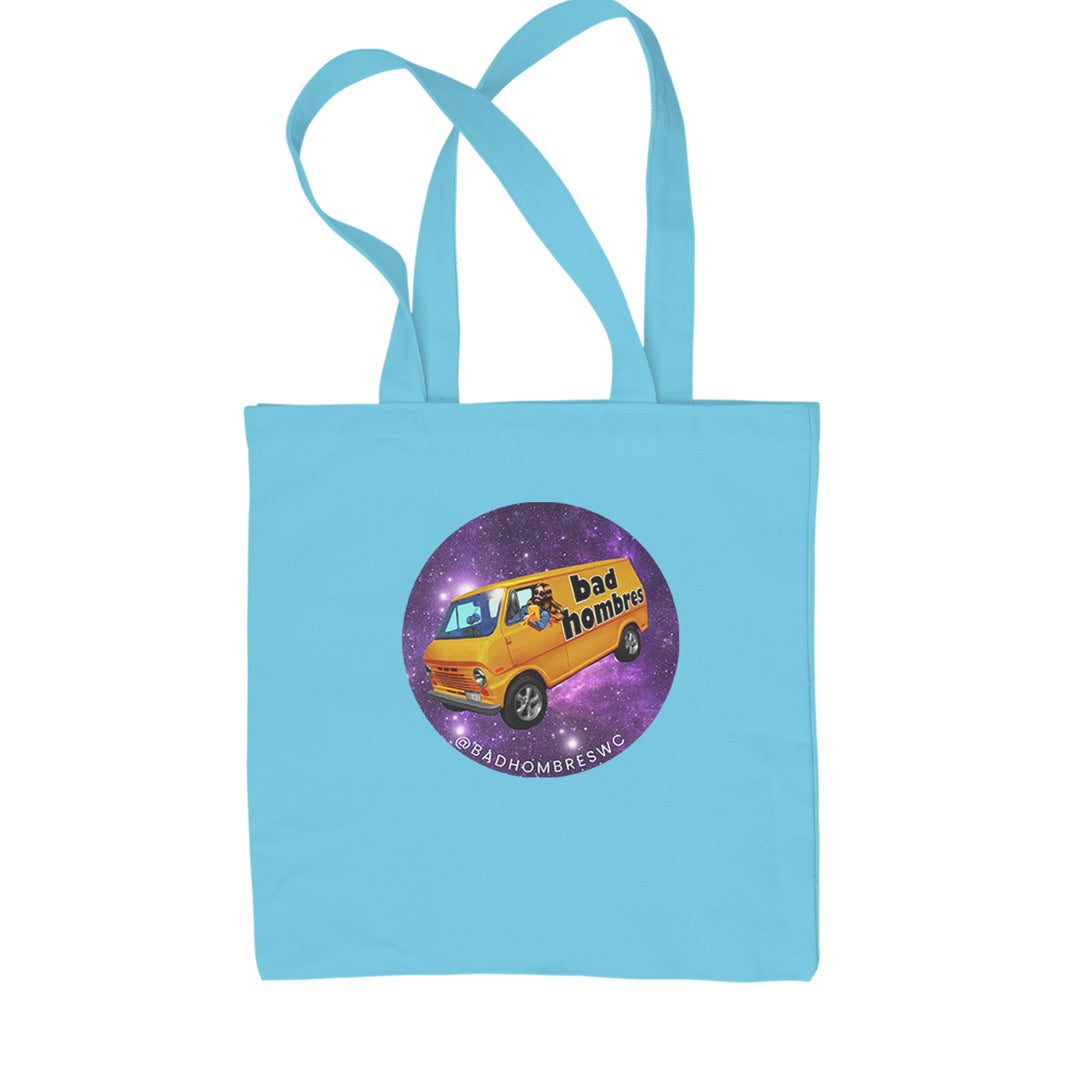 Bad Hombres Space West Chester Band Shopping Tote Bag Sky Blue
