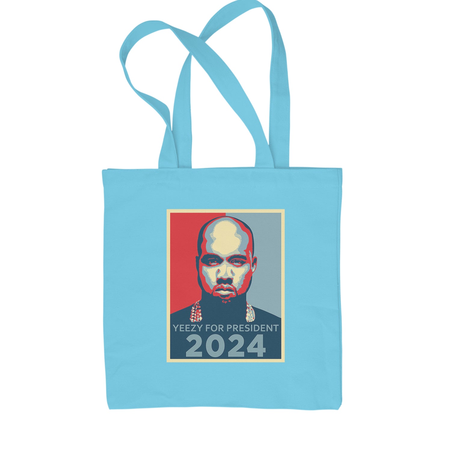 Yeezus For President Vote for Ye Shopping Tote Bag Sky Blue