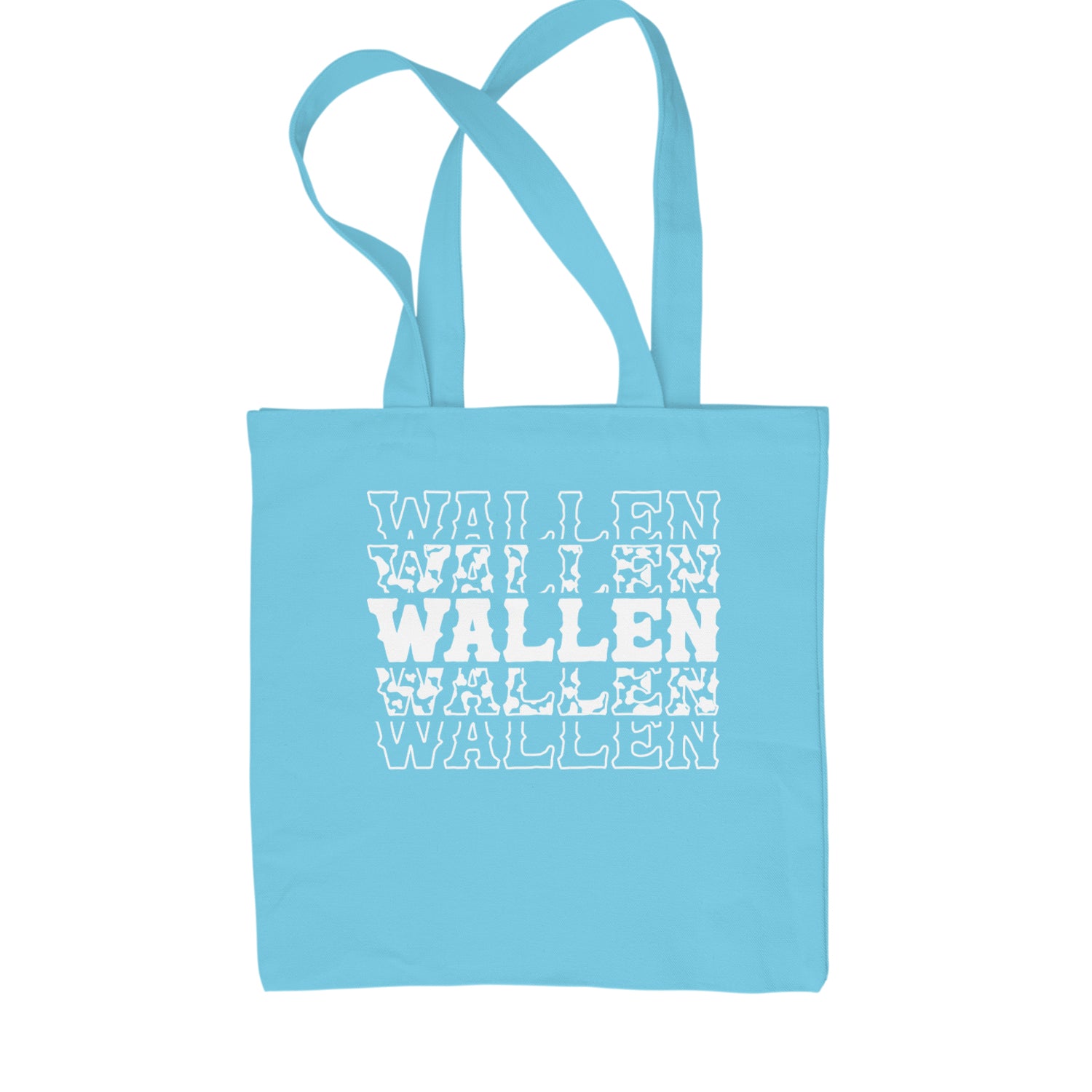 Wallen Country Music Western Shopping Tote Bag Sky Blue