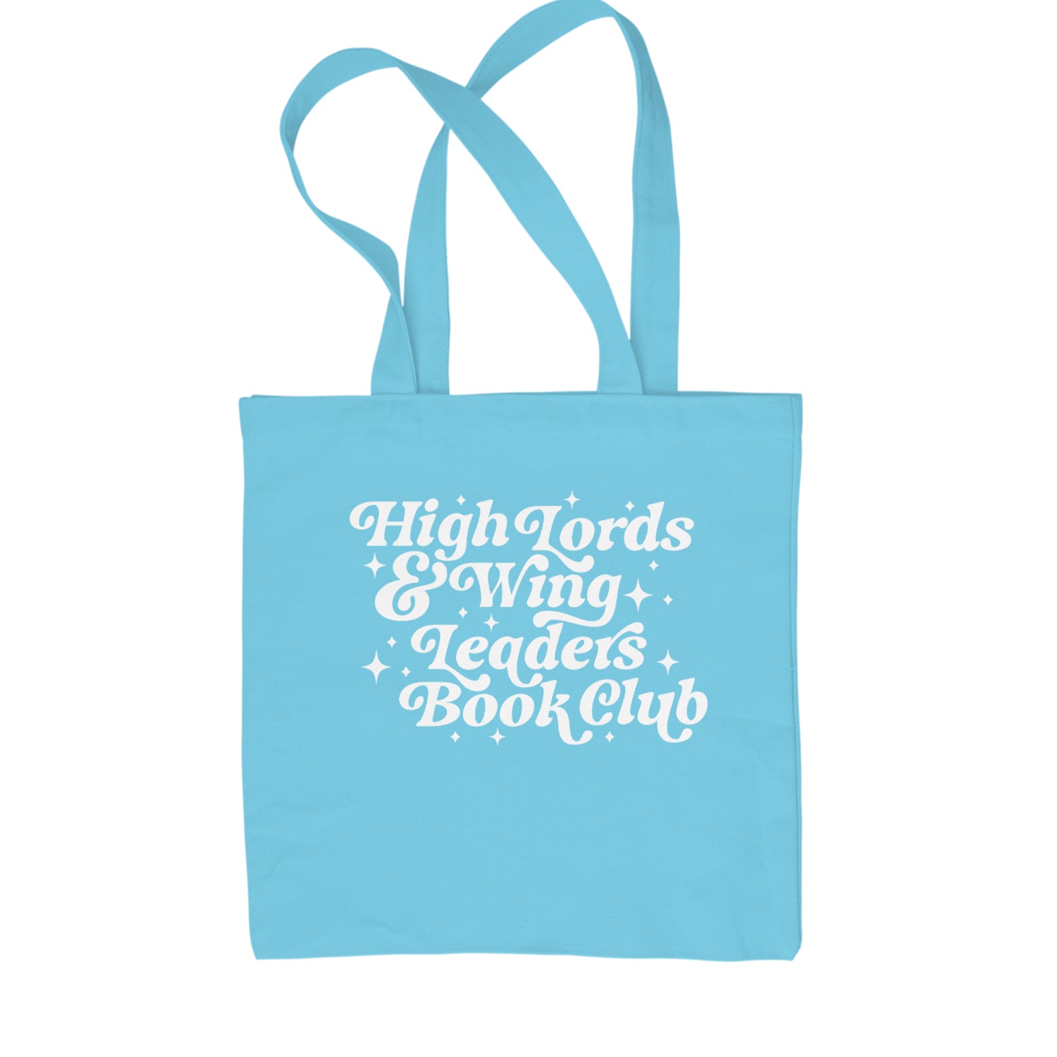 High Lords and Wingleaders Club Romantasy Shopping Tote Bag Sky Blue