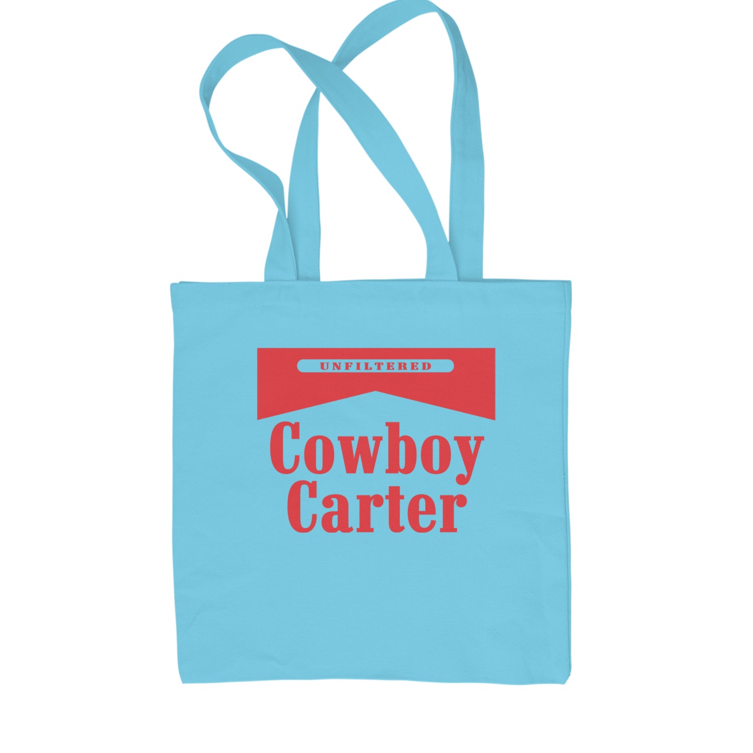 Cowboy Karter Country Act Two Shopping Tote Bag Sky Blue