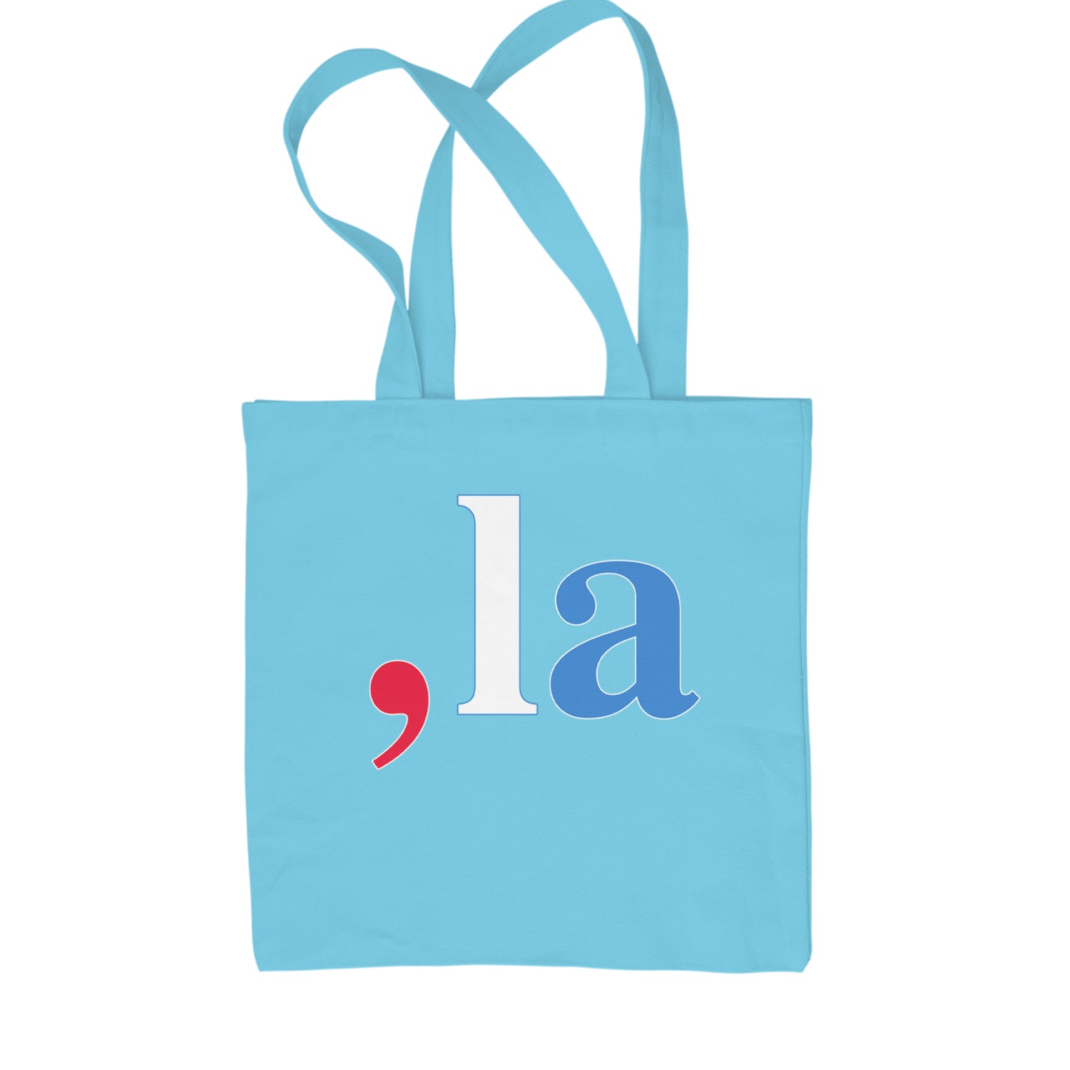 Comma-La - Support Kamala Harris For President 2024 Shopping Tote Bag Sky Blue