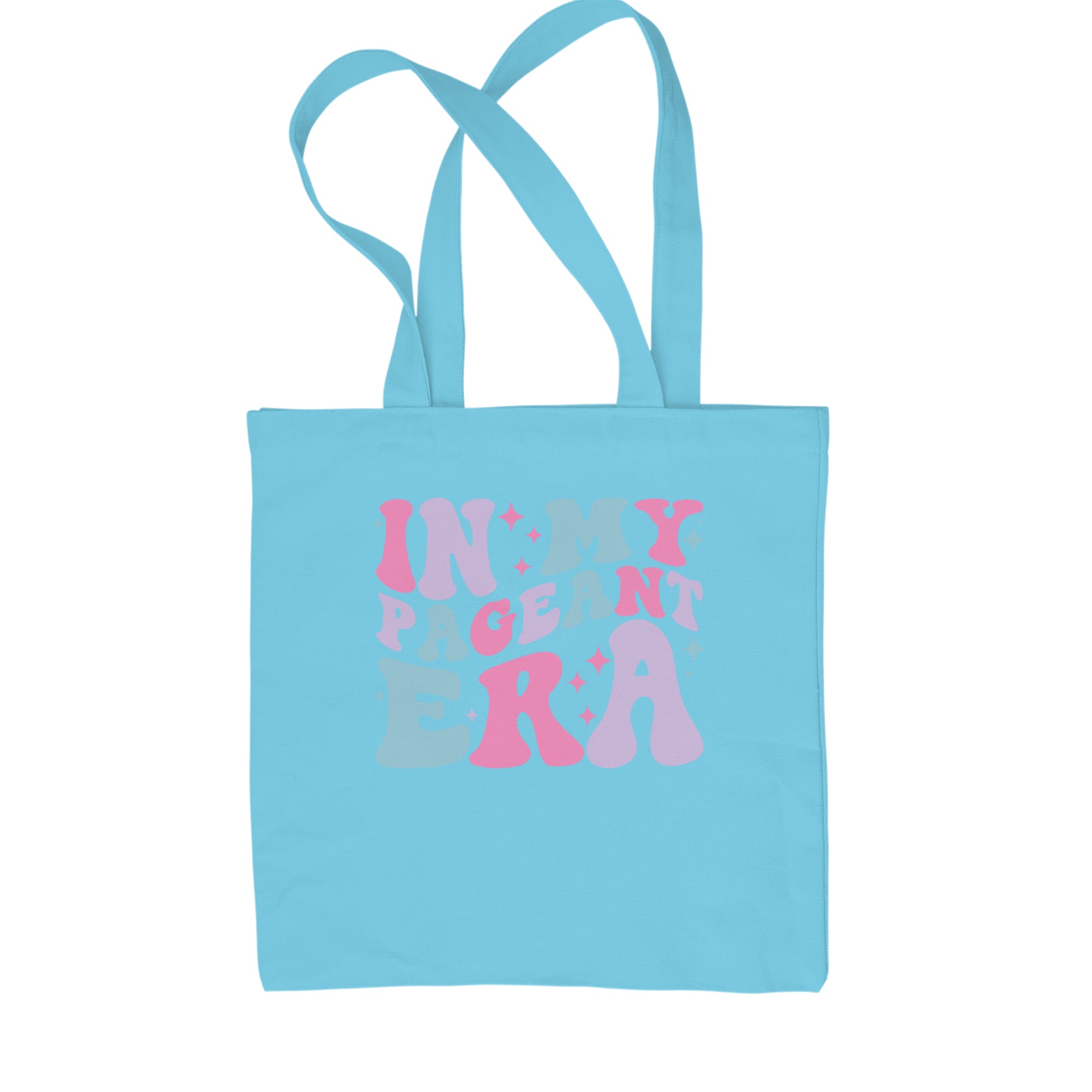 In My Pageant Era Shopping Tote Bag Sky Blue