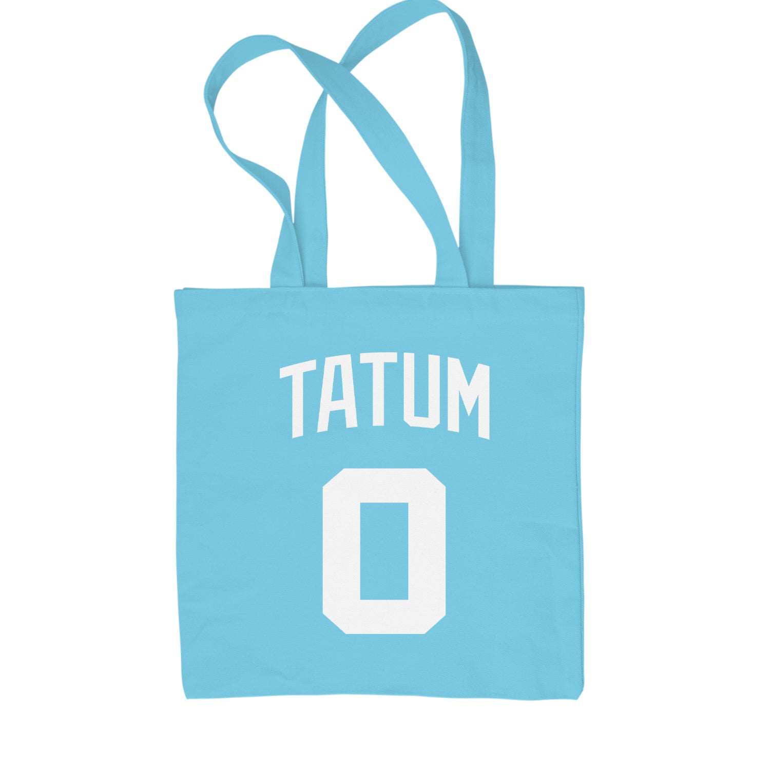 Tatum #0 Boston Basketball Shopping Tote Bag Sky Blue