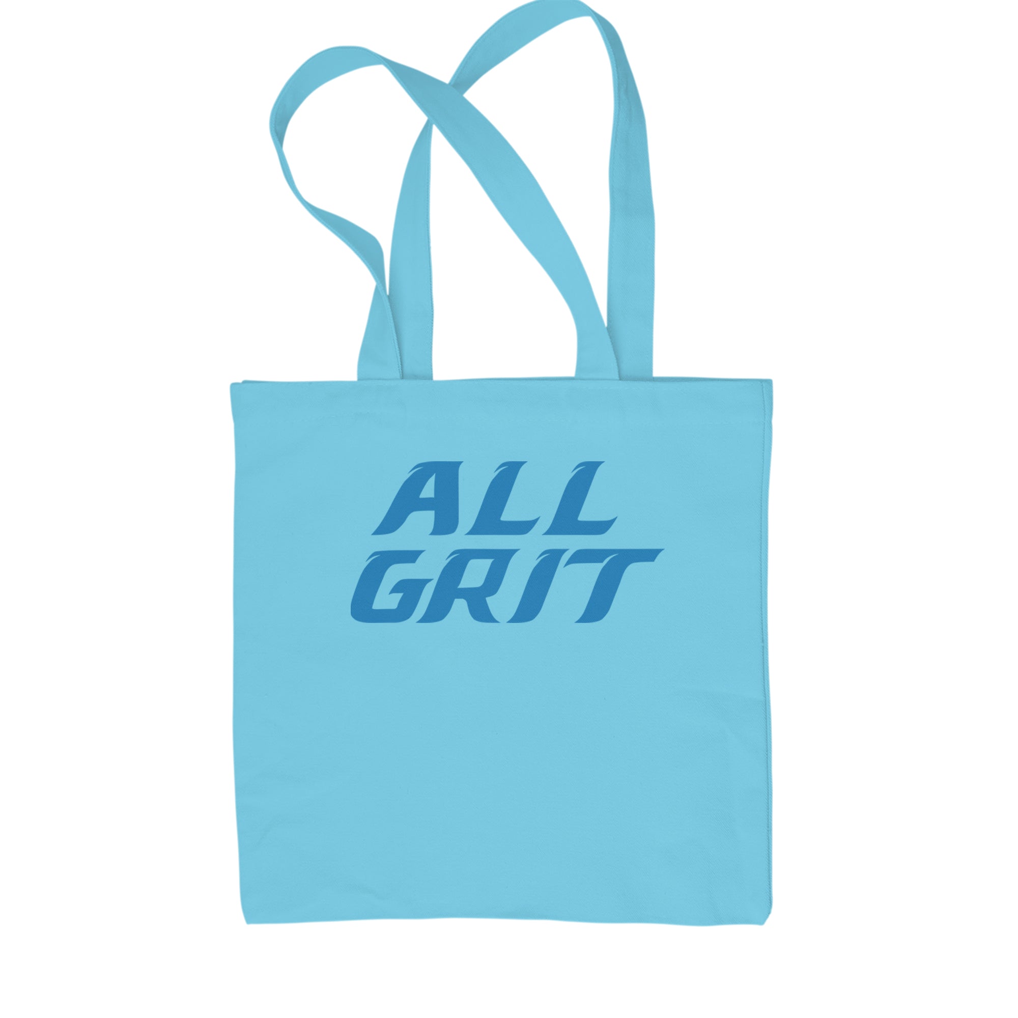 All Grit Detroit Football Shopping Tote Bag Sky Blue