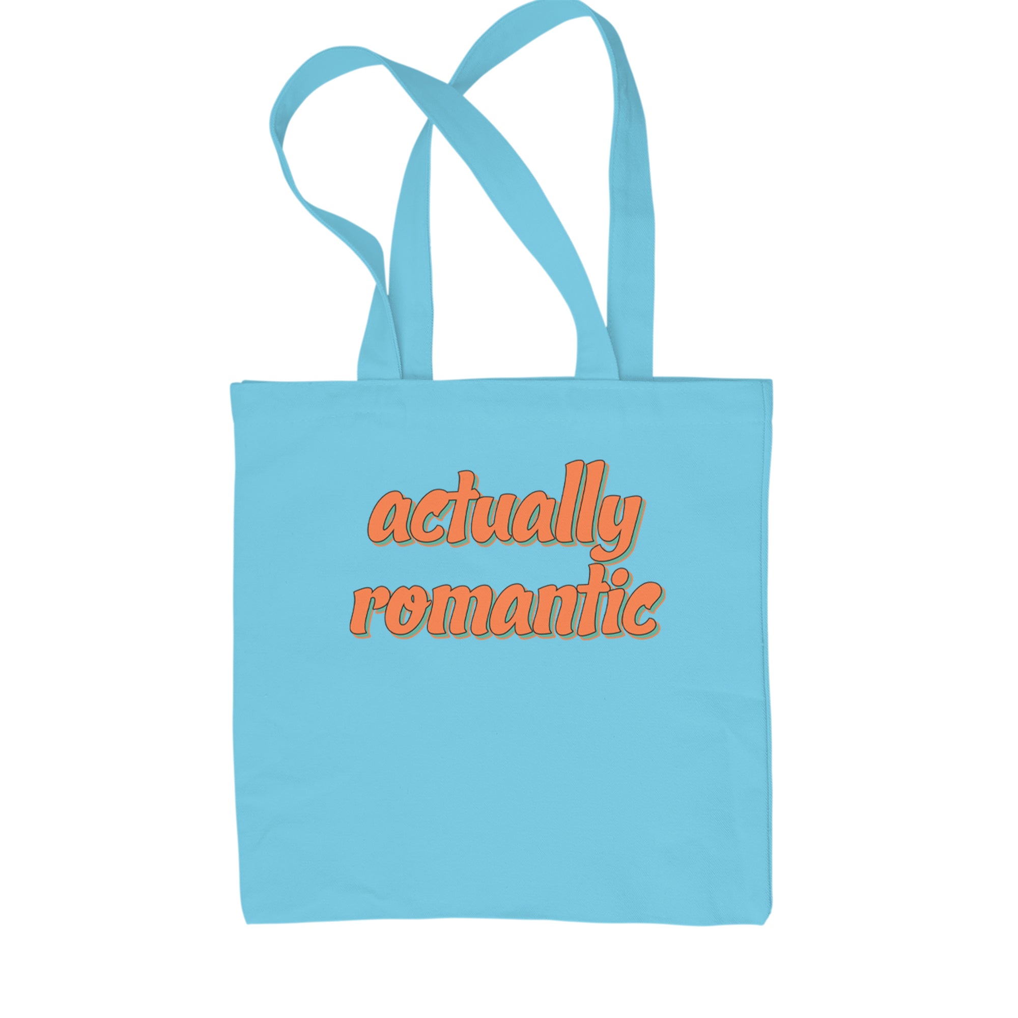 Actually Romantic Shopping Tote Bag Sky Blue