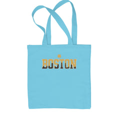 Boston City Pride Irish Shopping Tote Bag Sky Blue