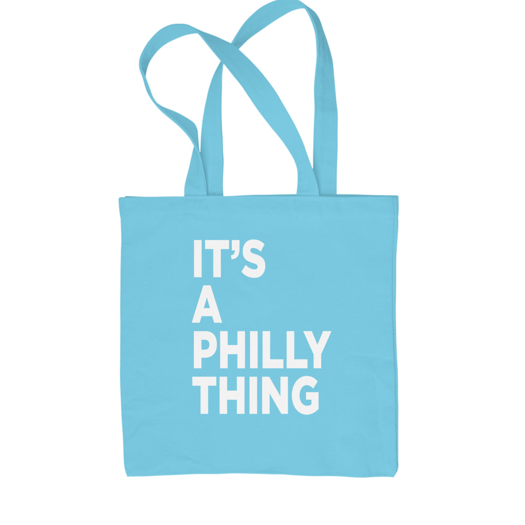 PHILLY It's A Philly Thing Shopping Tote Bag Sky Blue