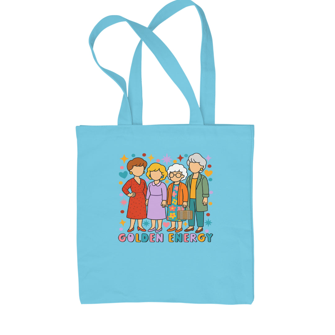 Golden Forever Golden Girls Shopping Tote Bag Sky Blue
