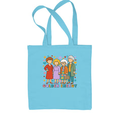 Golden Forever Golden Girls Shopping Tote Bag Sky Blue