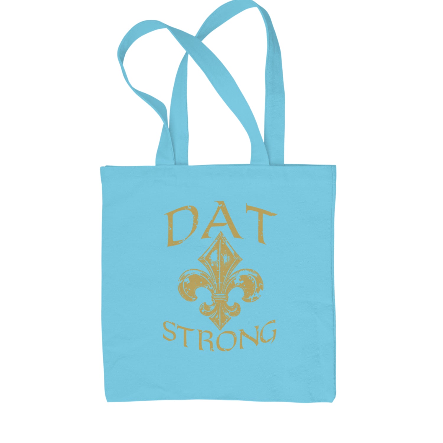 Dat Strong New Orleans   Shopping Tote Bag Sky Blue