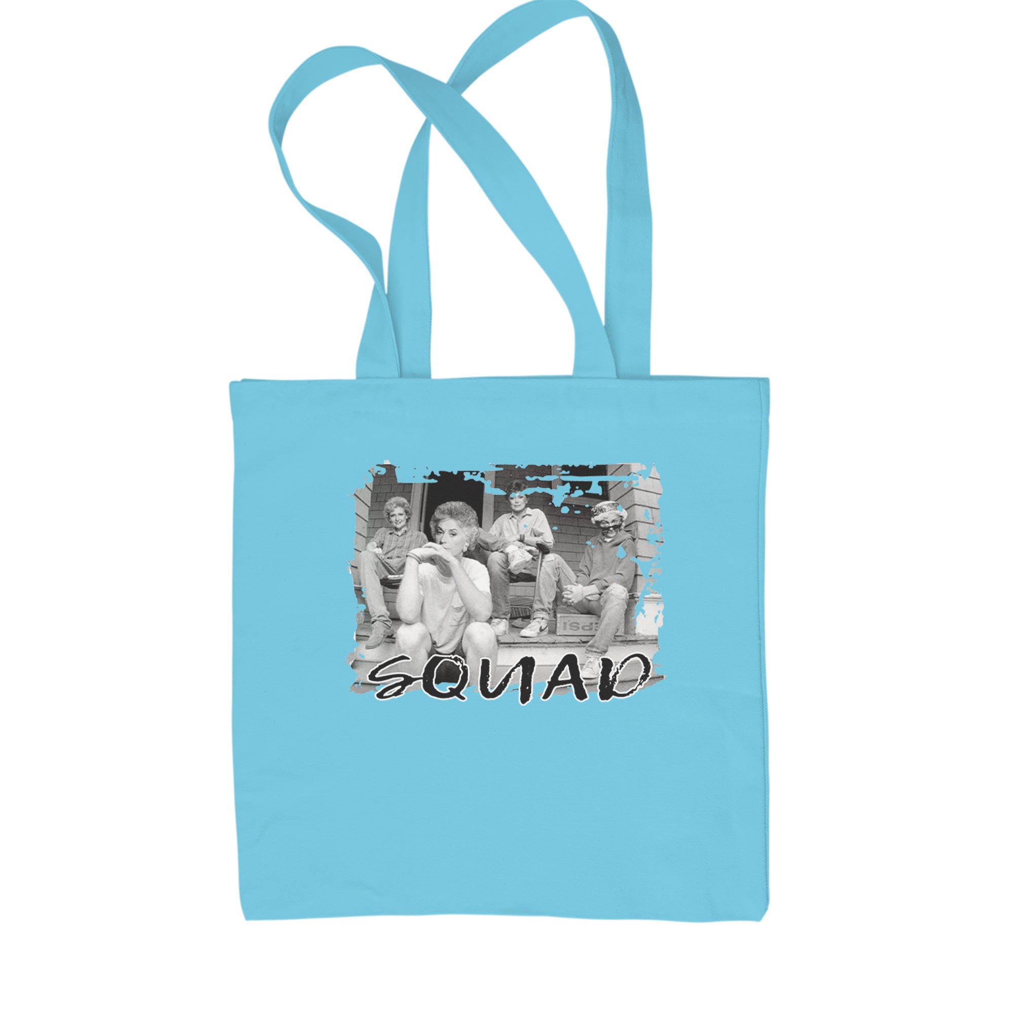 Squad Golden Girls Shopping Tote Bag Sky Blue