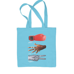 Tyson Jordan Jackson Iconic Michaels Shopping Tote Bag Sky Blue