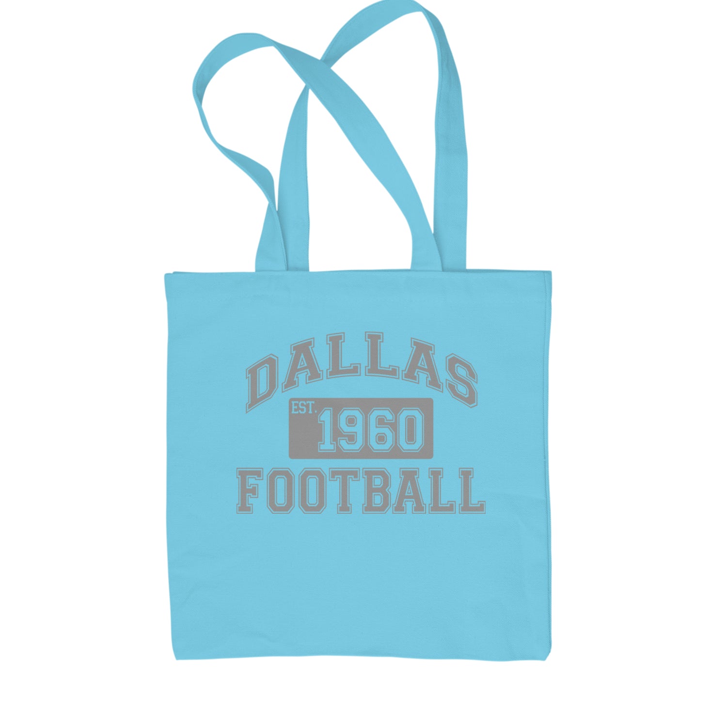 Dallas Football Established 1960 Shopping Tote Bag Sky Blue