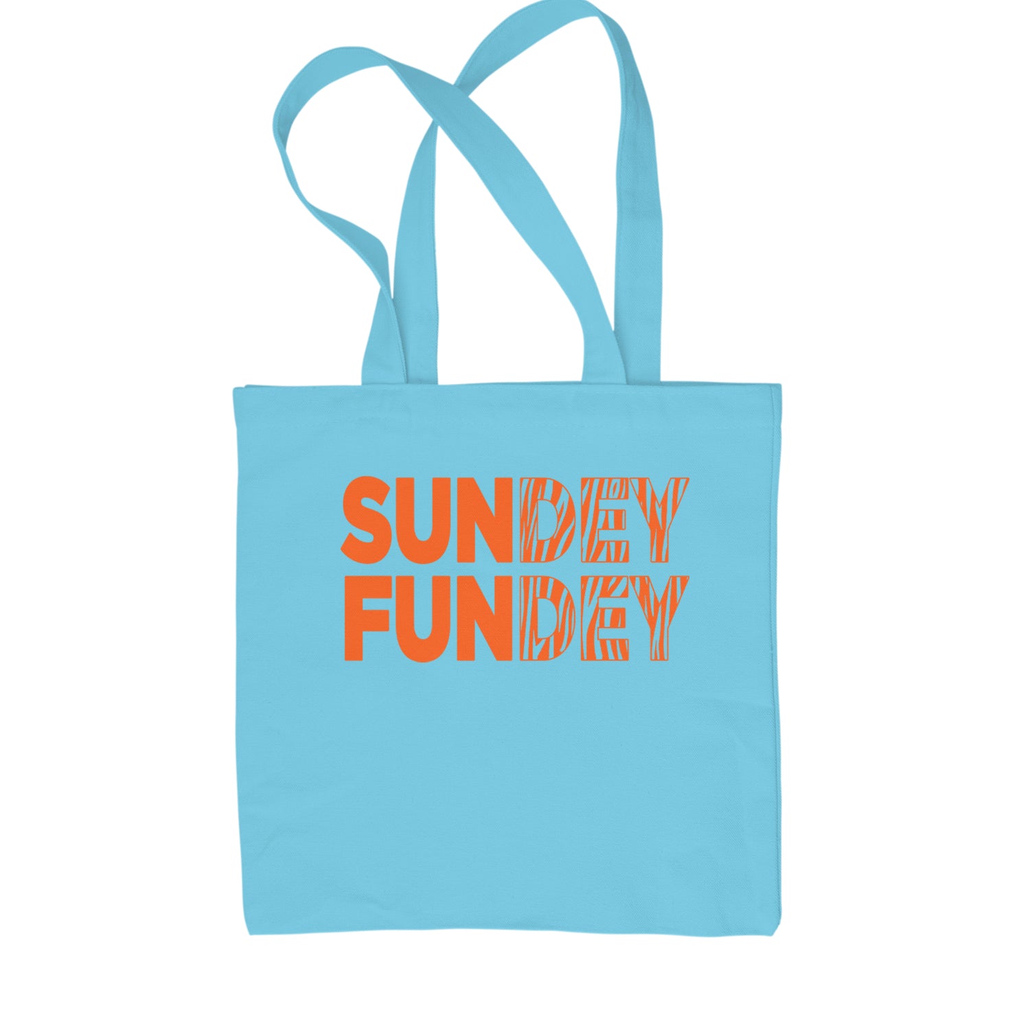 SunDEY FunDEY Sunday FundayShopping Tote Bag Sky Blue