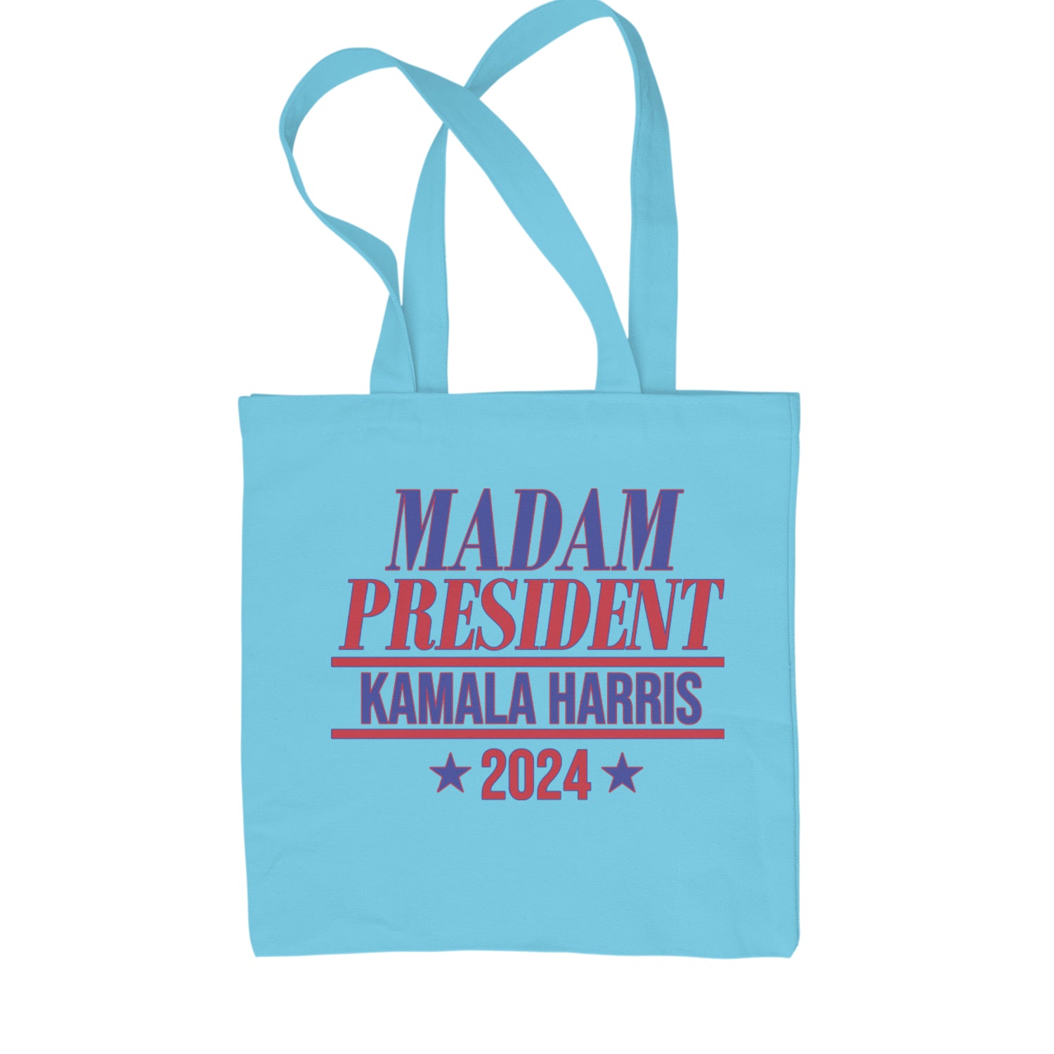 Madam President - Support kamala Harris For President 2024 Shopping Tote Bag Sky Blue