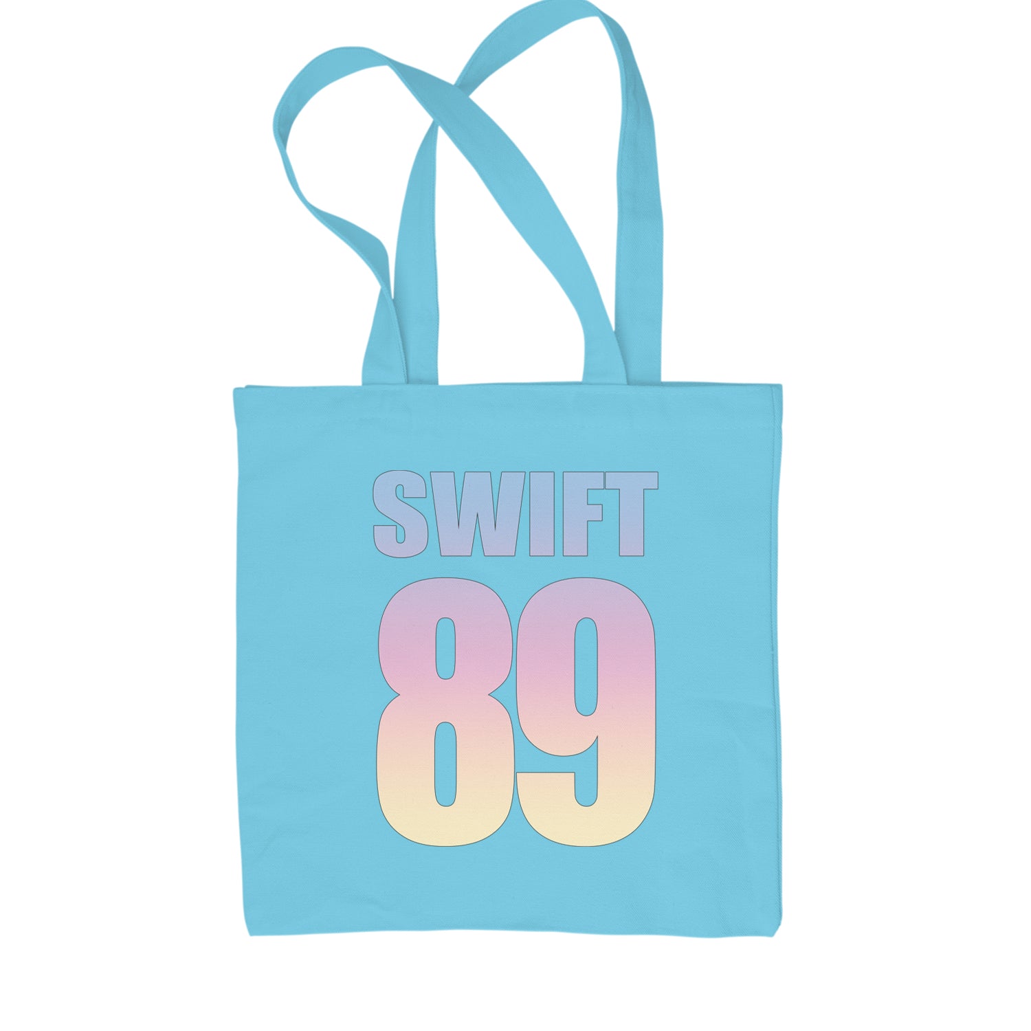 Lover Era Swift 89 Birth Year Music Fan TTPD Shopping Tote Bag Sky Blue